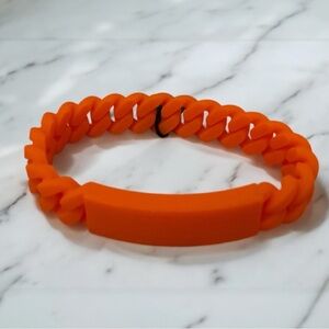 Marc By Marc Jacobs Orange Silicone Bracelet Retail $28